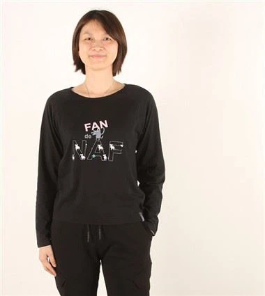 เสื้อสเวตเตอร์ผ้าฝ้ายพิมพ์ลายผู้หญิง
